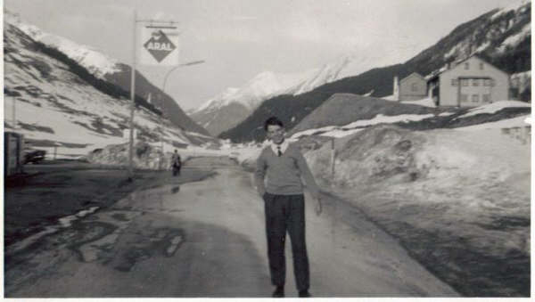 Austria Trip Photo 1967.jpg - Jim Maguire taken during the Scotus trip to Galtur, Austria in April 1967.